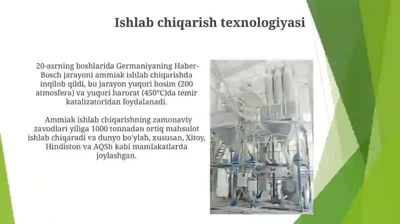 Amiak ishlab chiqarish 4