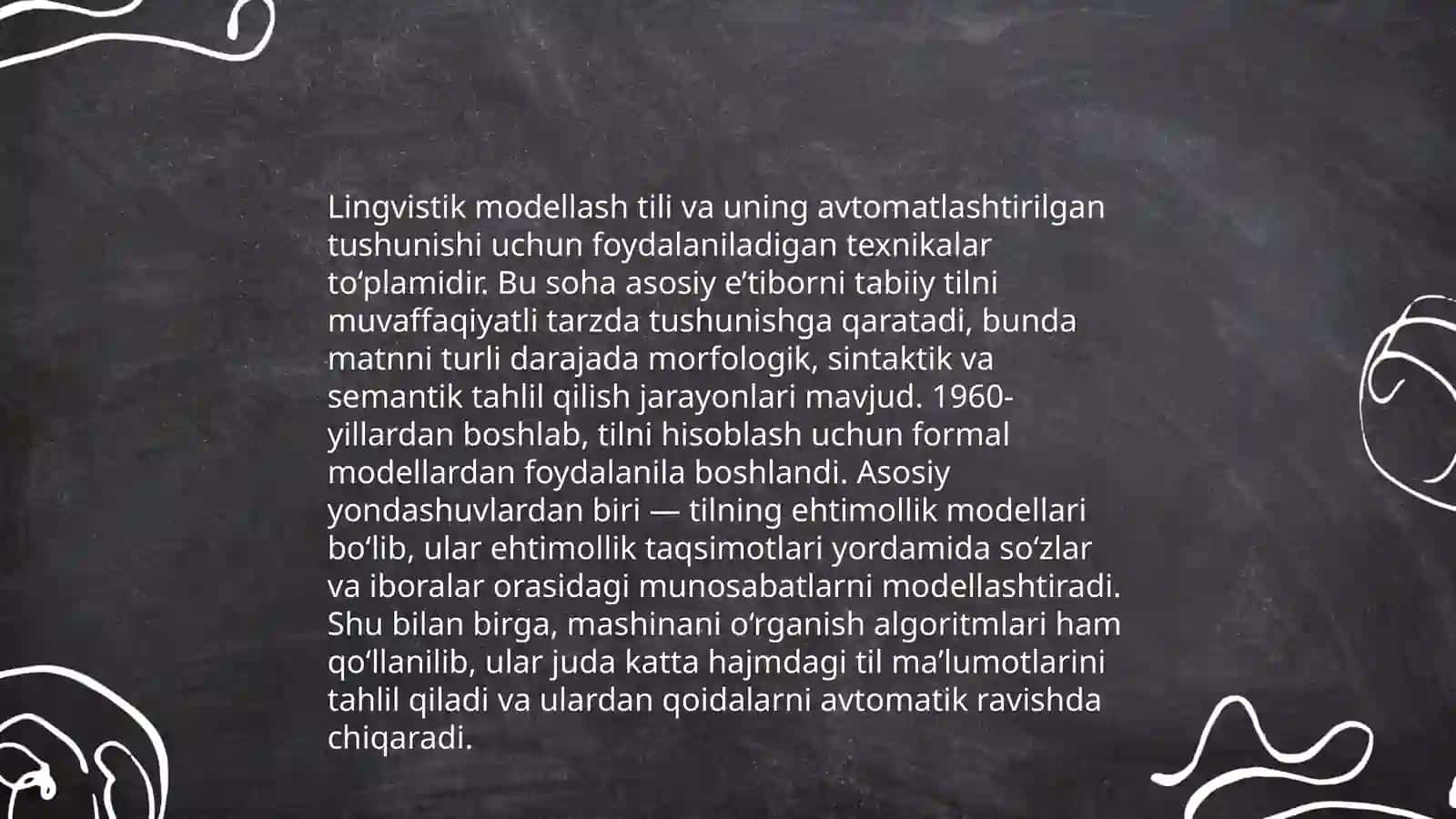 Nutuqni tushunuvchi dasturning lingvistik asoslari 4