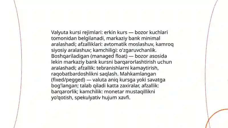 Xalqaro moliyaviy munosabatlar va valyuta bozori 4