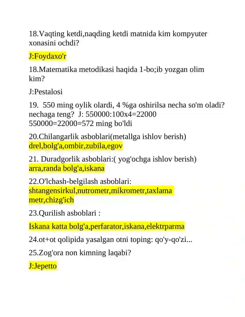 Asar qahramonlarini tahlil qilish (Metodika) 4