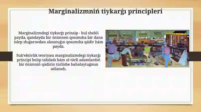 Marginalizm hám jańa klassik jaǵday 4