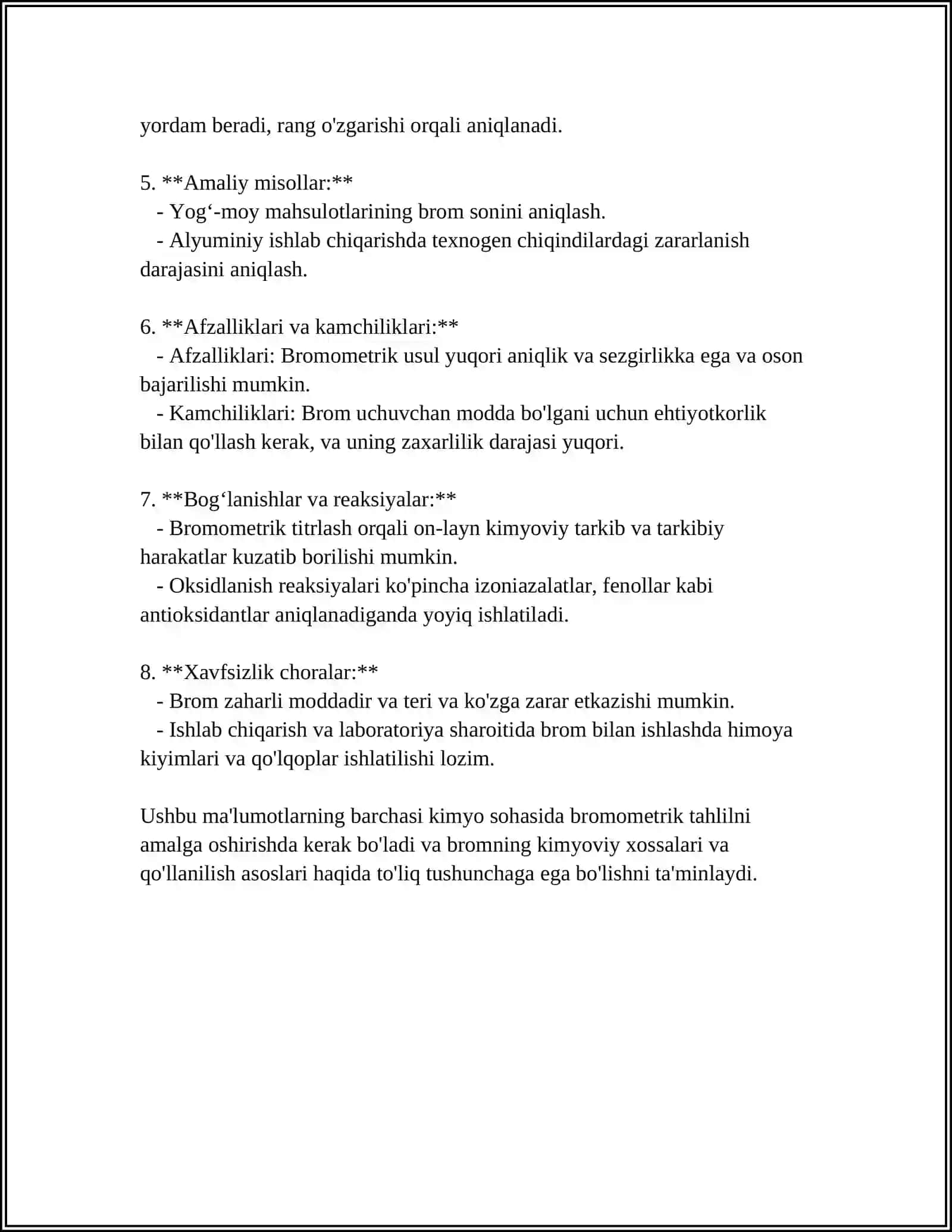BROMOTOMETRIYA NITRITOMETRIYA USULLARI 4