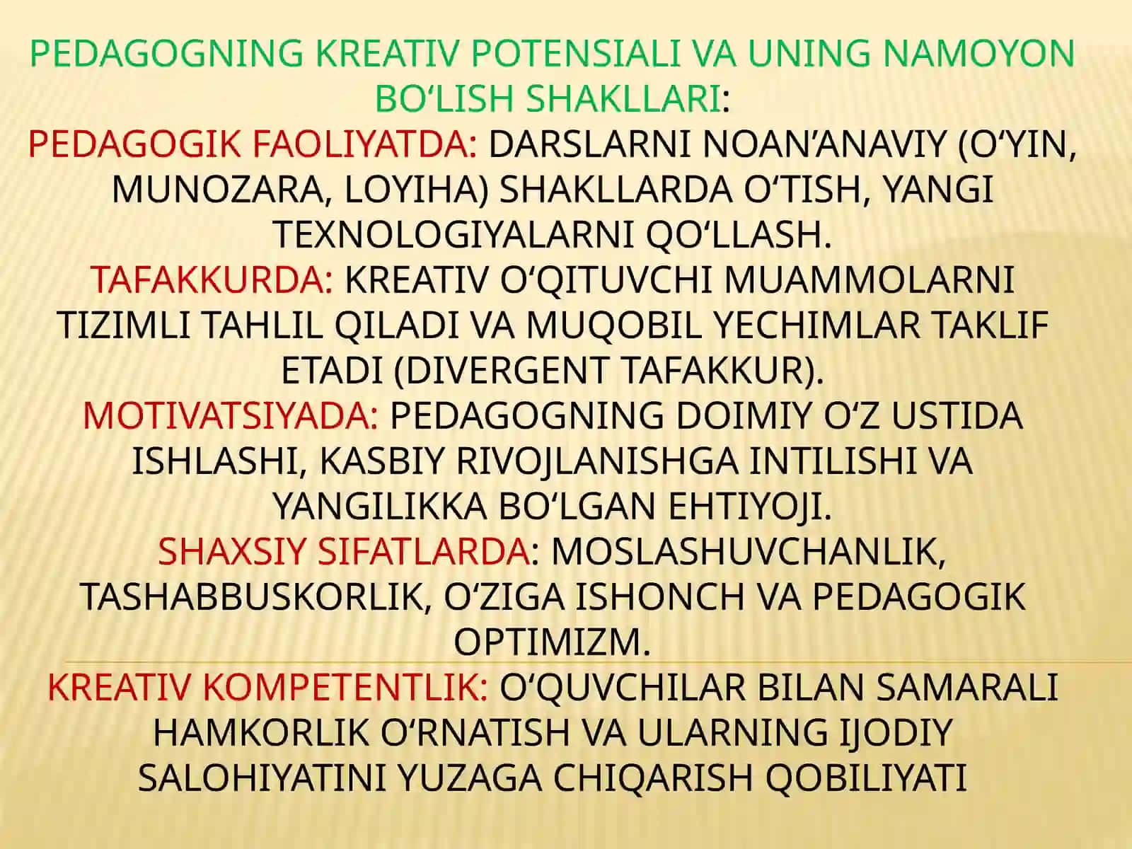 Pedagogning Kreativ Potensiali va Uning Namoyon Bo'lishi 4