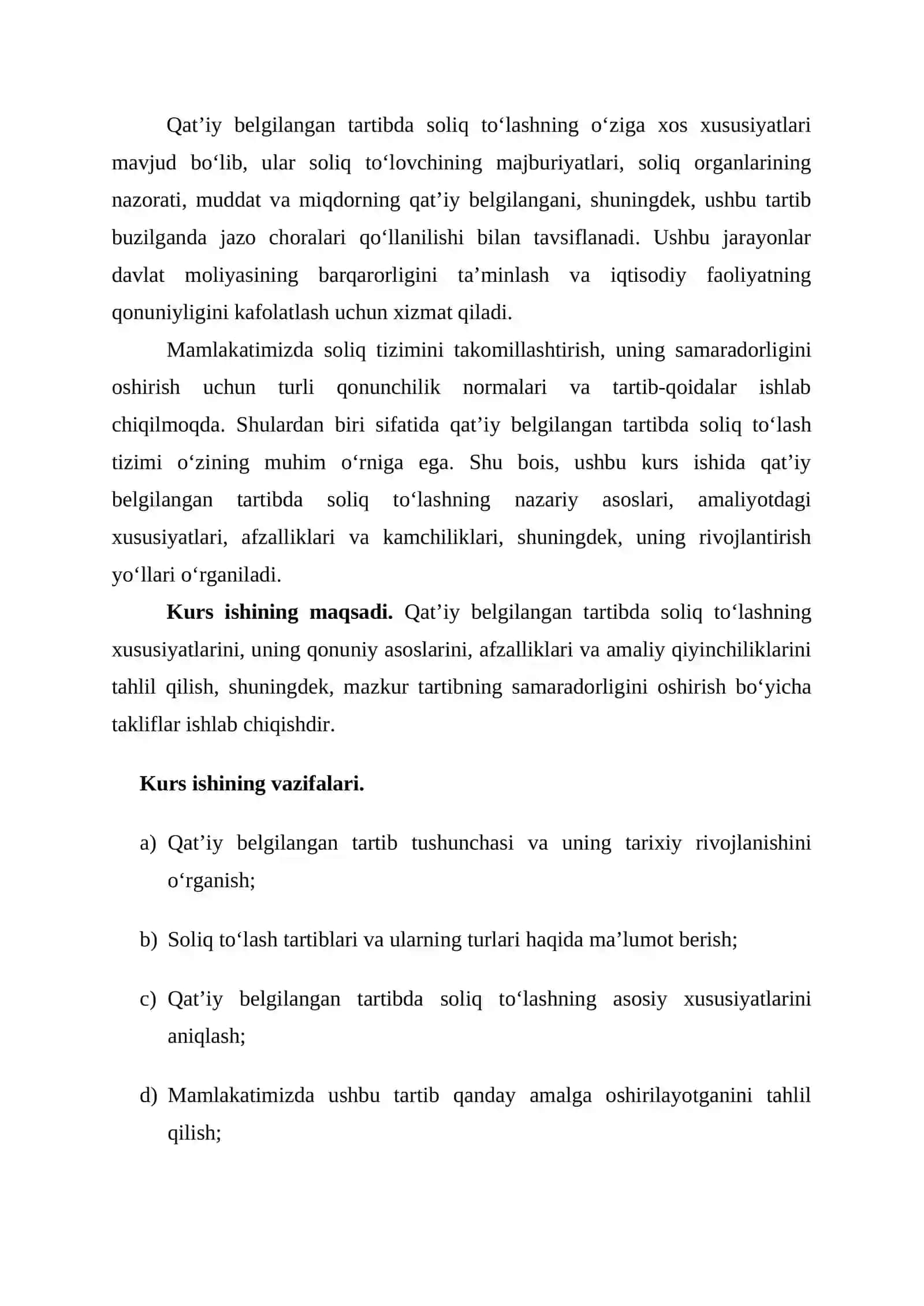 Qat’iy belgilangan tartibda soliq to‘lashning xususiyatlari 4