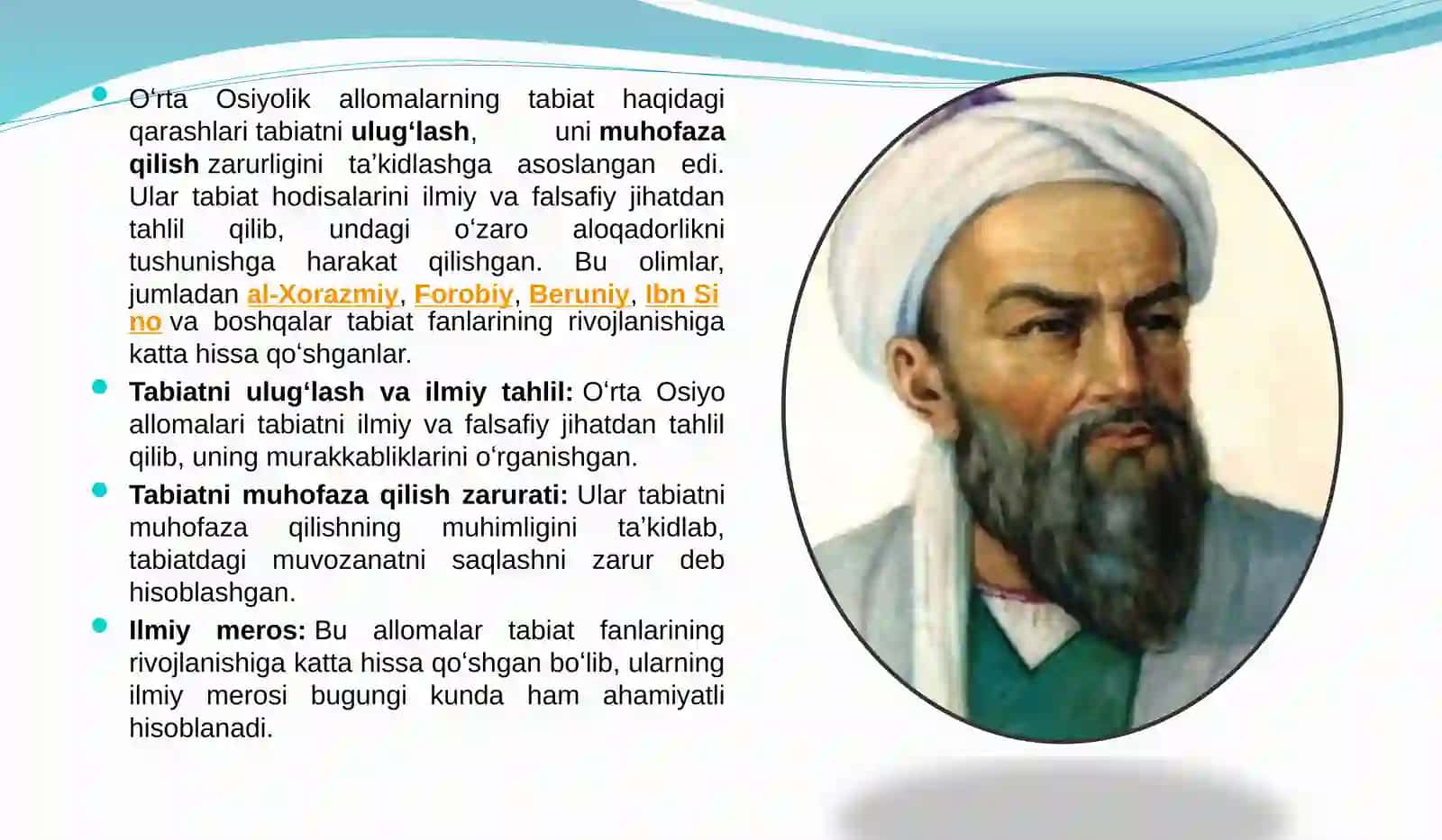 O'rta Osiyolik allomalarning tabiat va ekologiya haqida fikrlari 4