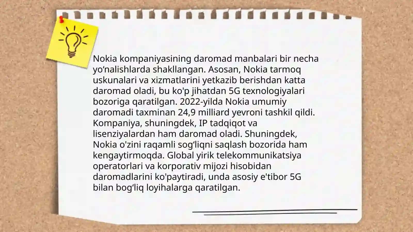 Nokia kompaniyasining moliyaviy tarixi 4