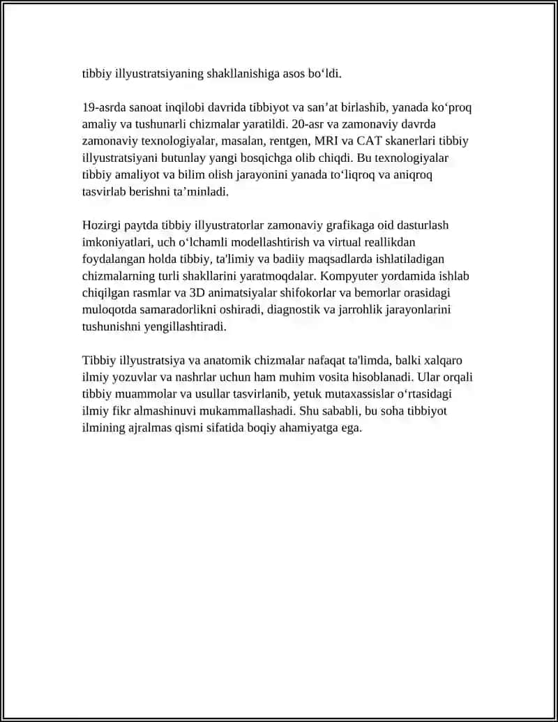 Tibbiy illyustratsiya va anatomik chizmalar 4
