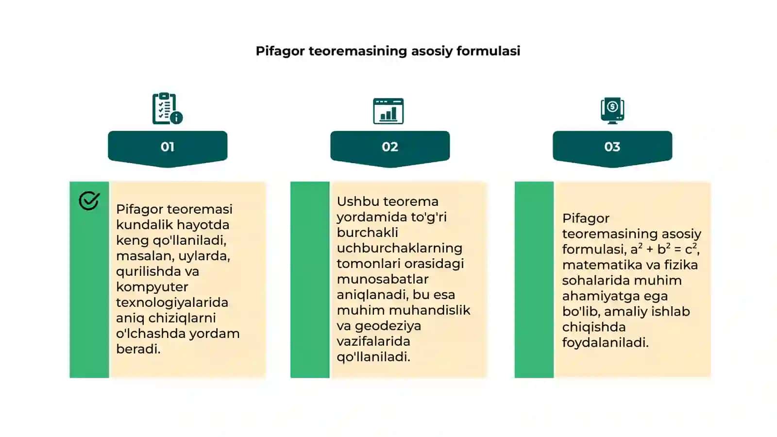 Pifagor teoremasining real hayotdagi tatbiqlari 4