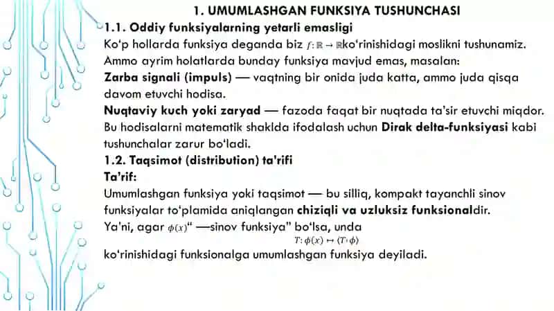 UMUMLASHGAN FUNKSIYALAR VA ULARNING XOSSALARI 4