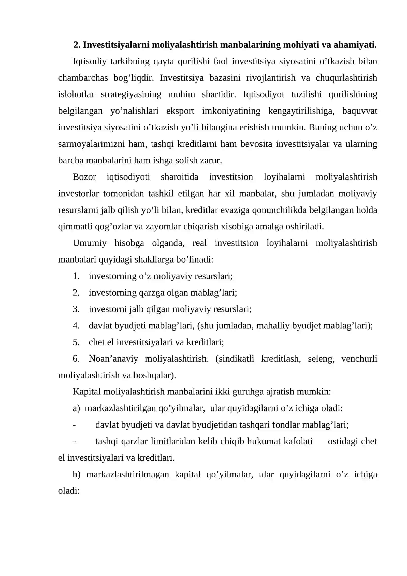 Investitsiya institutlarining moliya bozorlaridagi faoliyati 4