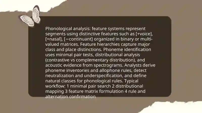 Linguistics and linguistic analaysis methods 4