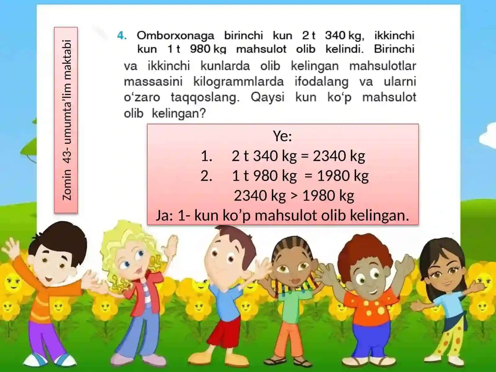 Massa birliklari orasidagi munosabat 4