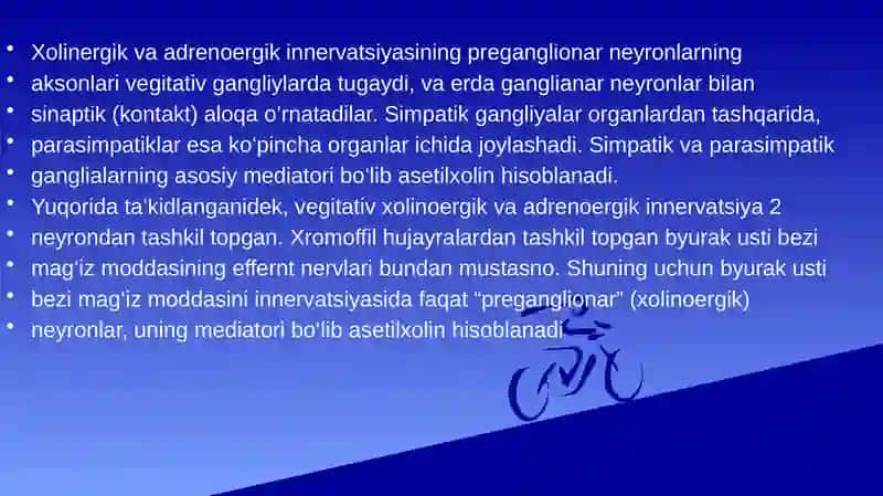 Xolinoretseptorlarga ta'sir etuvchi vositalar 4