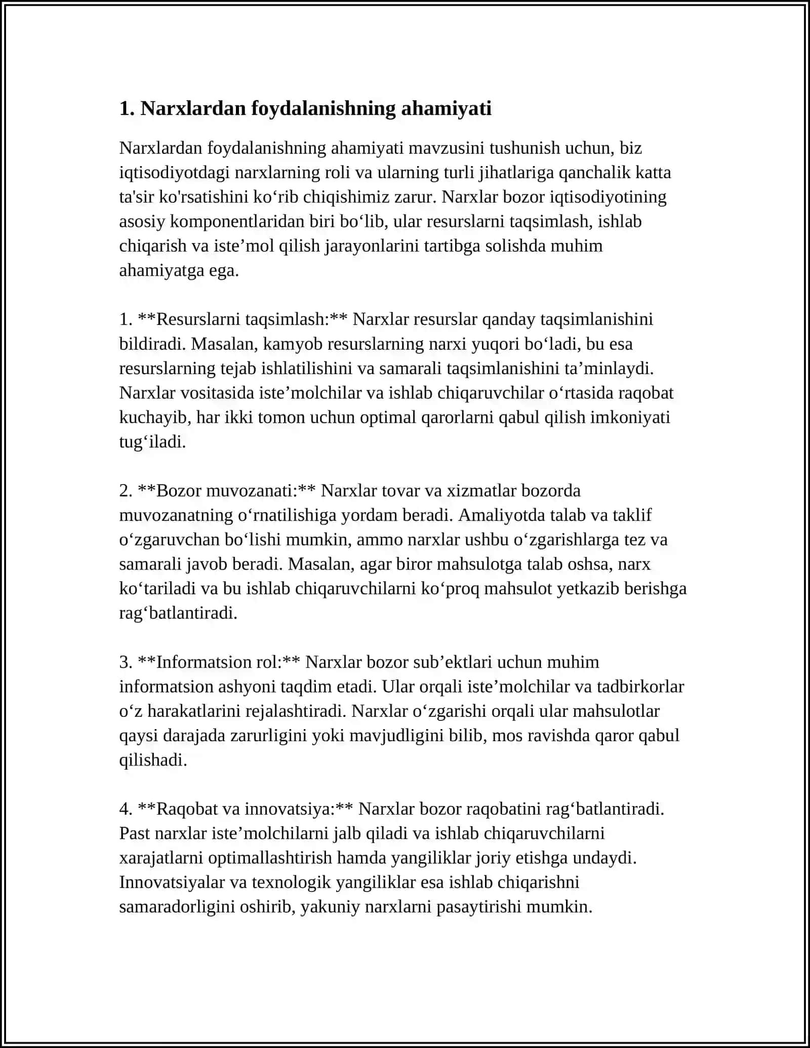 NARXLARNING MOHIYATI VA SHAKLLANISH XUSUSIYATLARI 4