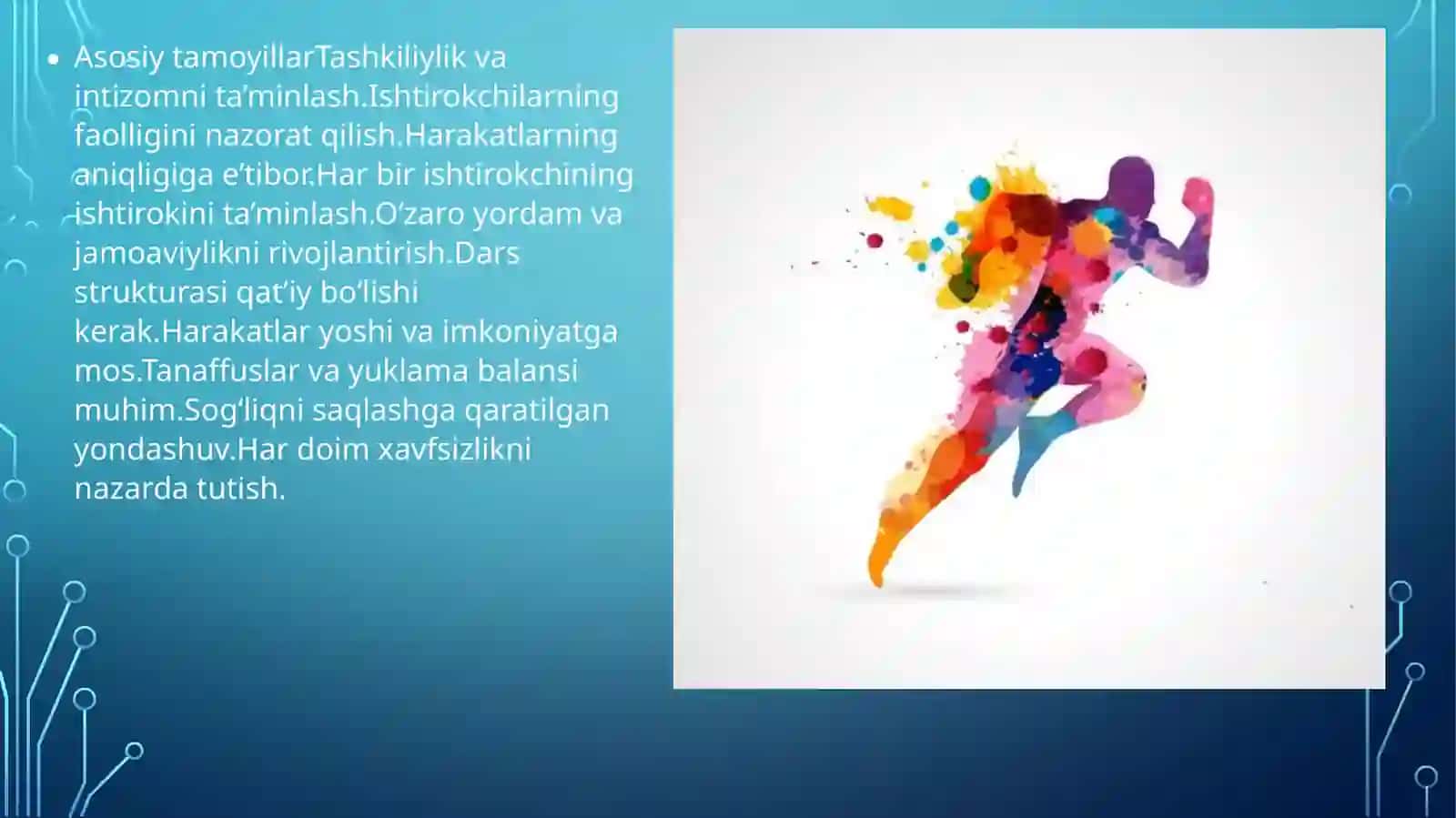Katta guruhlar, Jismoniy tarbiya mavzusi 4