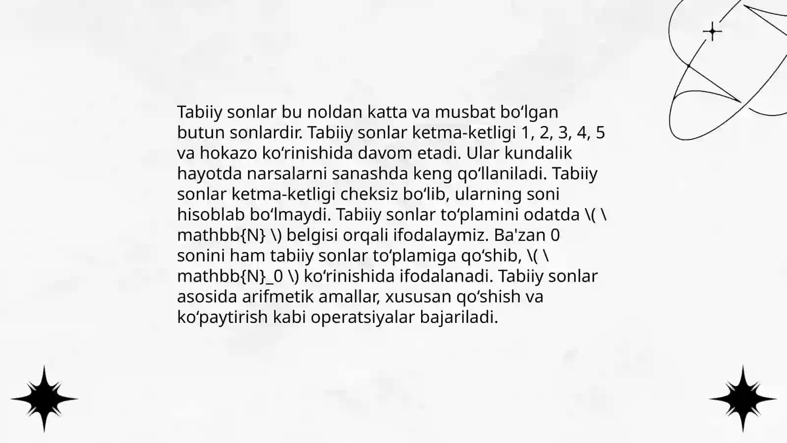 Tartib,miqdor va butun sonlar 4