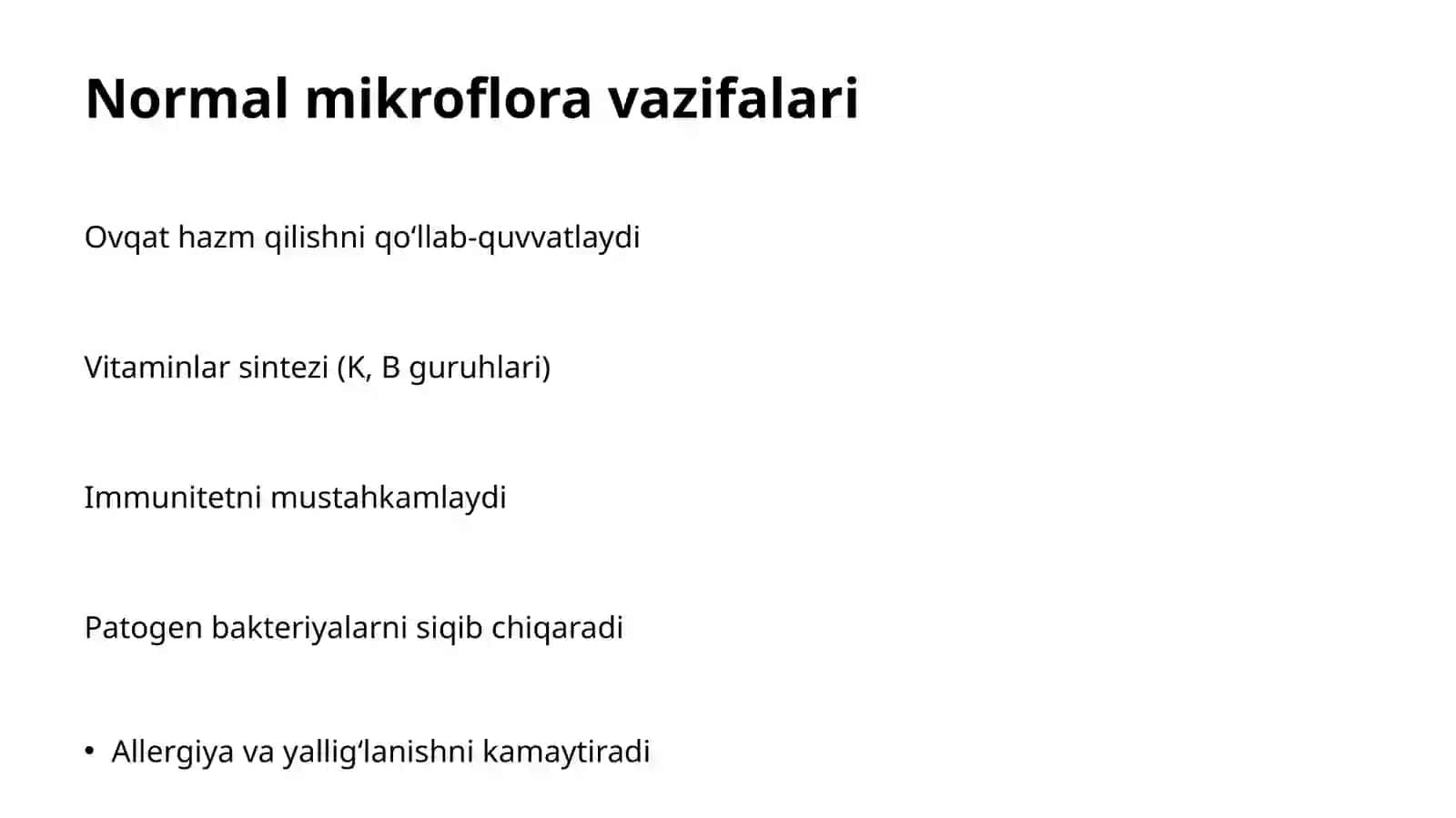 Disbakterioz, disbioz kelib chiqishida qatnashuvchi omillar. Disbakterioz, disbiozlarga bakteriologik tashxis qo'yish usullari 4