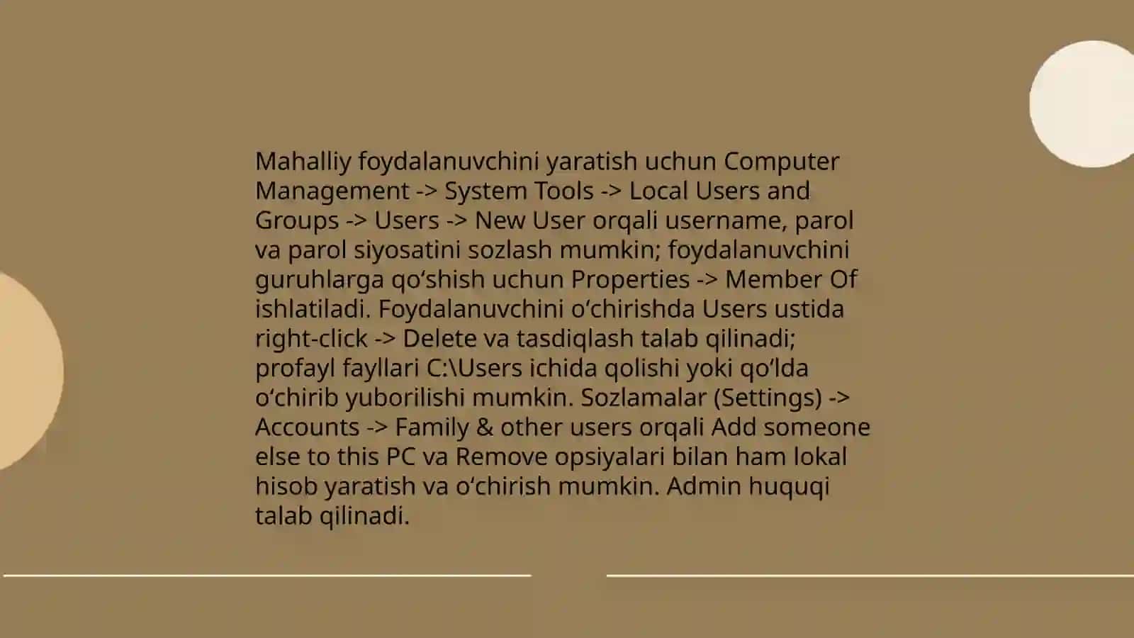 Windowsda foydalanuvchi hisoblari 4