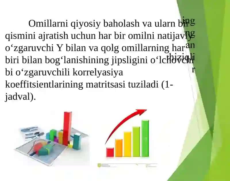 Multikollinearlik muammolari va unianiqlash usullari 4