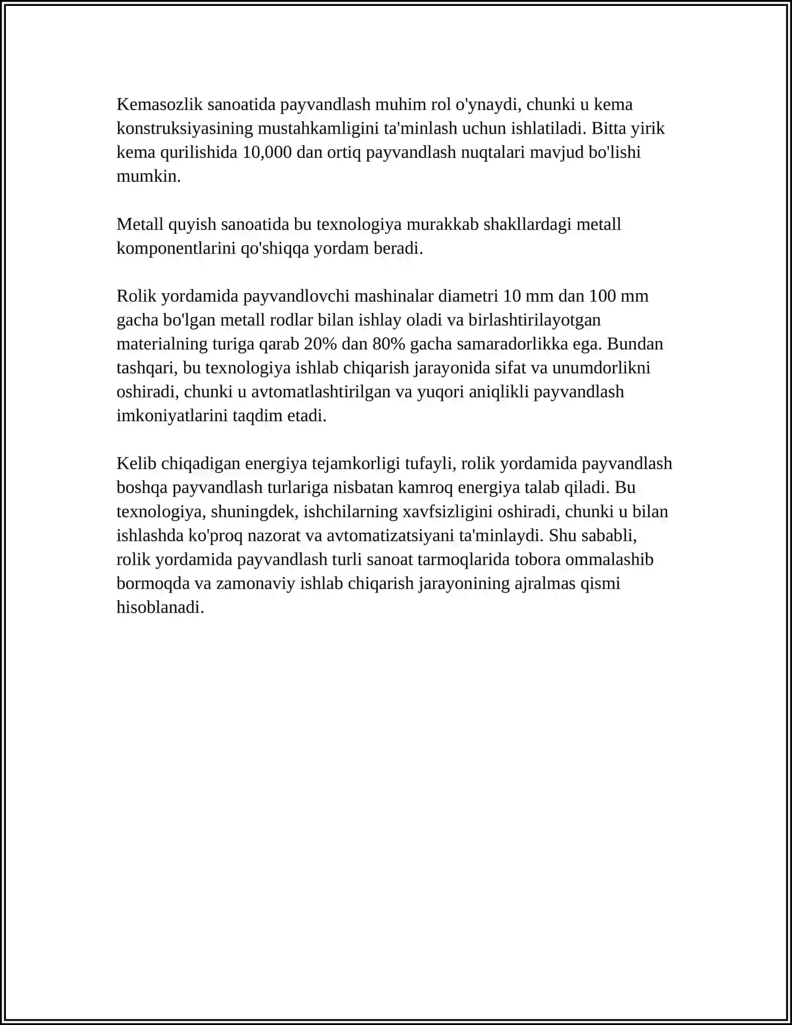ROLIK YORDAMIDA PAYVANDLASH 4