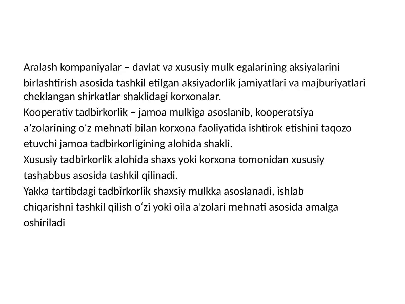 tadbirkorlik faoliyati 4