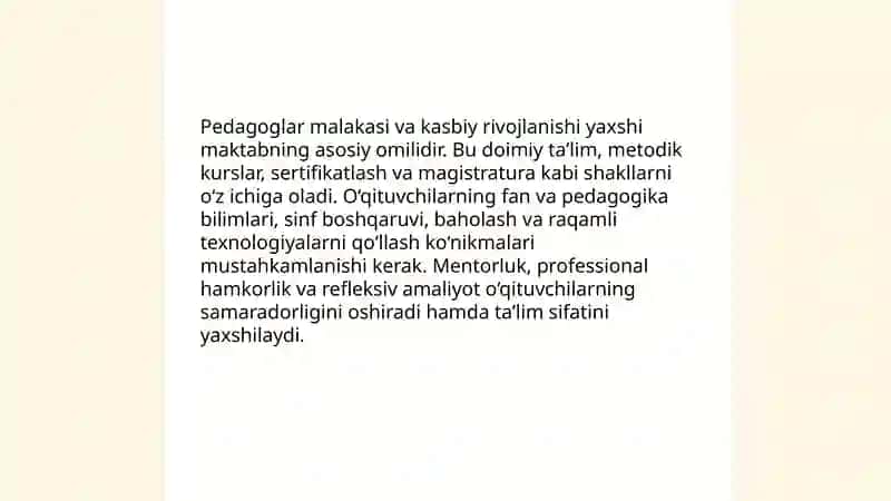 Yaxshi maktab tushunchasi 4