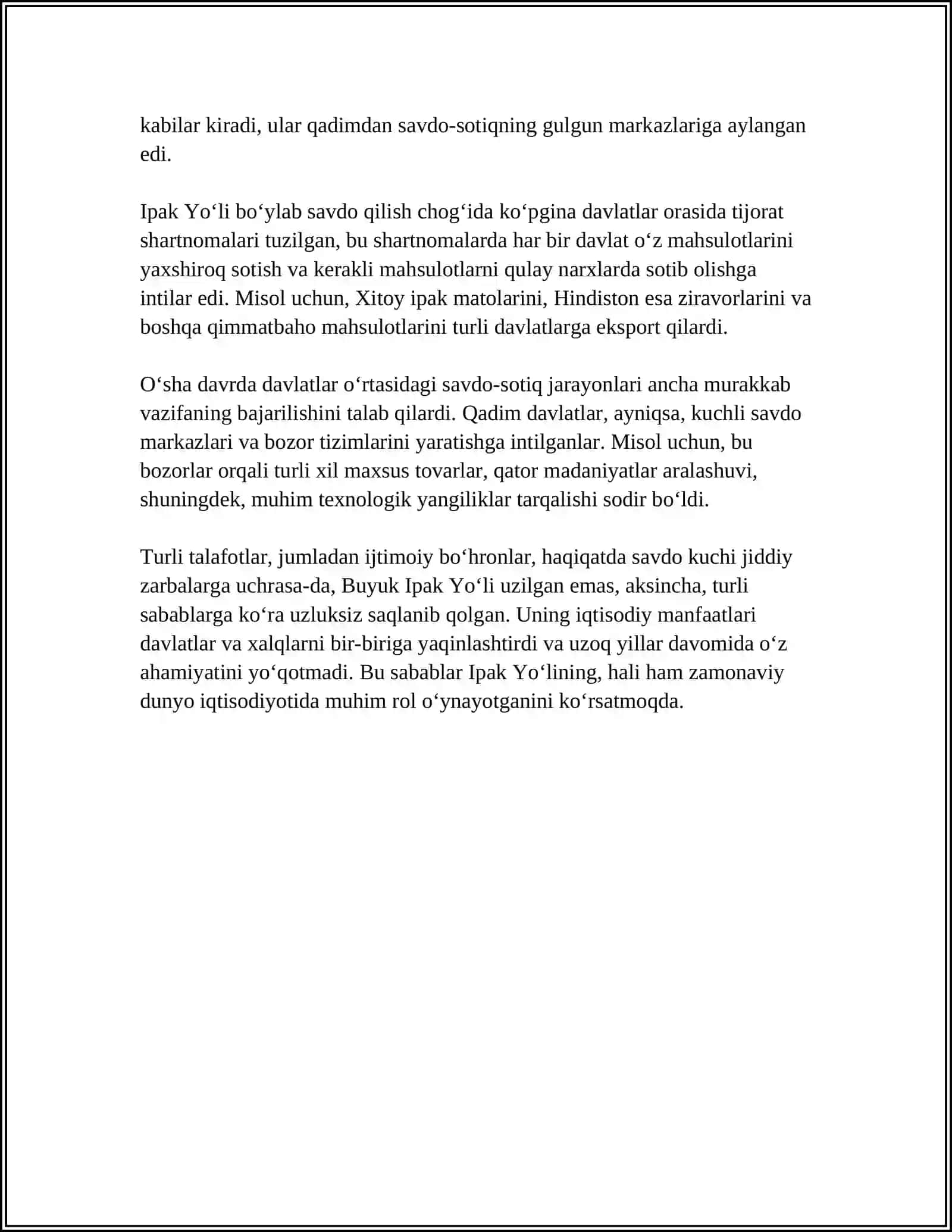 BUYUK IPAK YOʻLINING SHAKLLANISH TARIXI 4