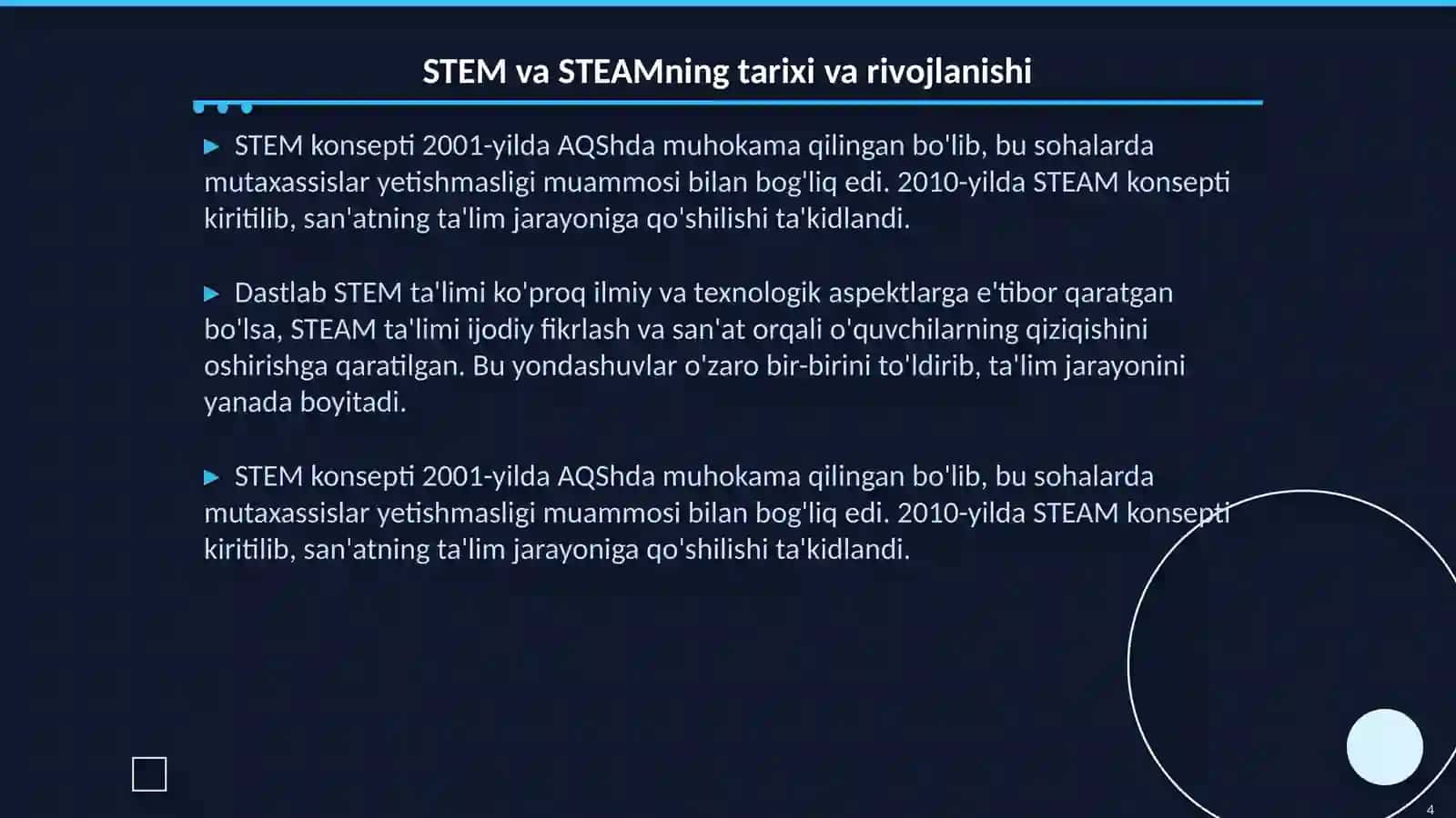 STEM va STEAMning rivojlanishi 4