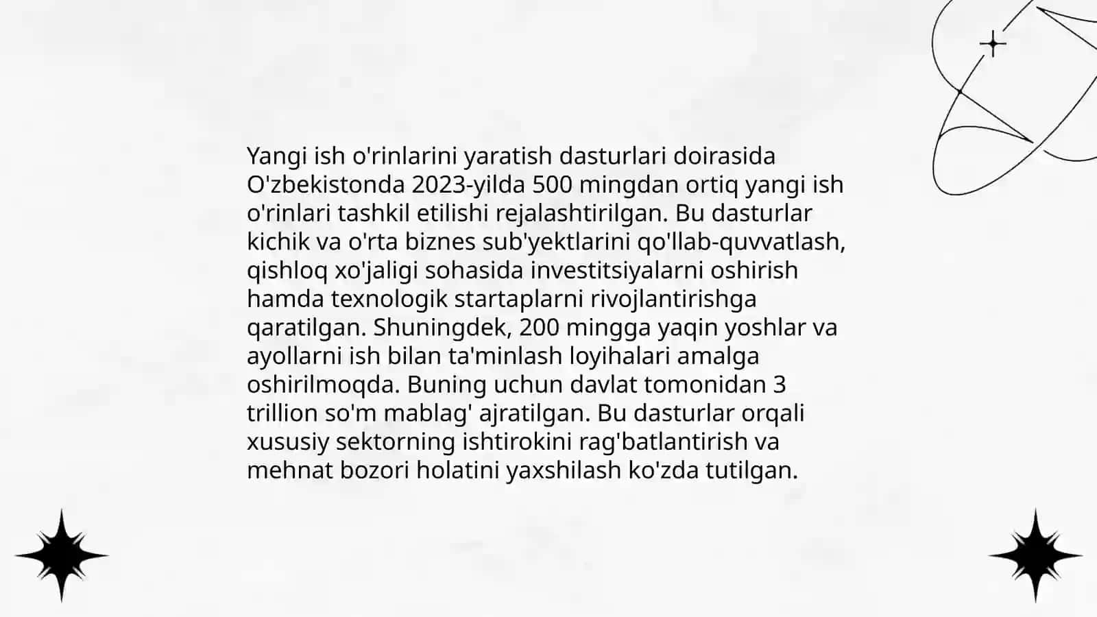 Ishsizlikning oldini olish, inflyatsiya va antinflyatsion siyosat bo‘yicha davlatiimizda olib borilayotgan islohotlarni urganish 4