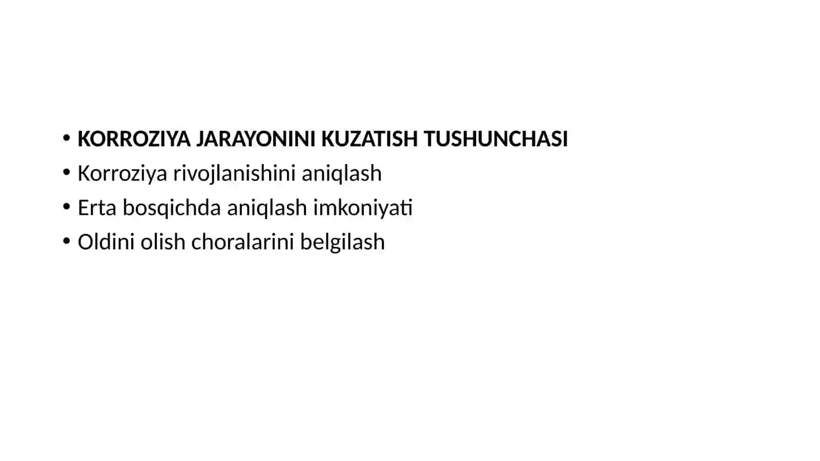 Neft-gaz qurilmalari korroziyasi fanidan tayyorlangan taqdimot 4