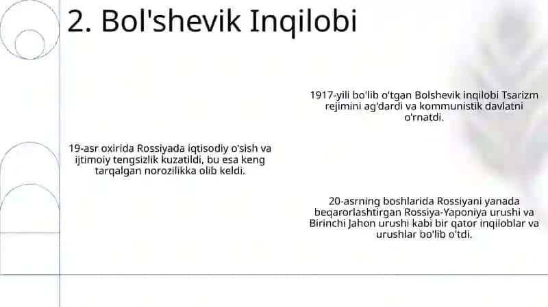 Rossiya o'tish davrida: Qullikdan sanoatlashuvgacha 4
