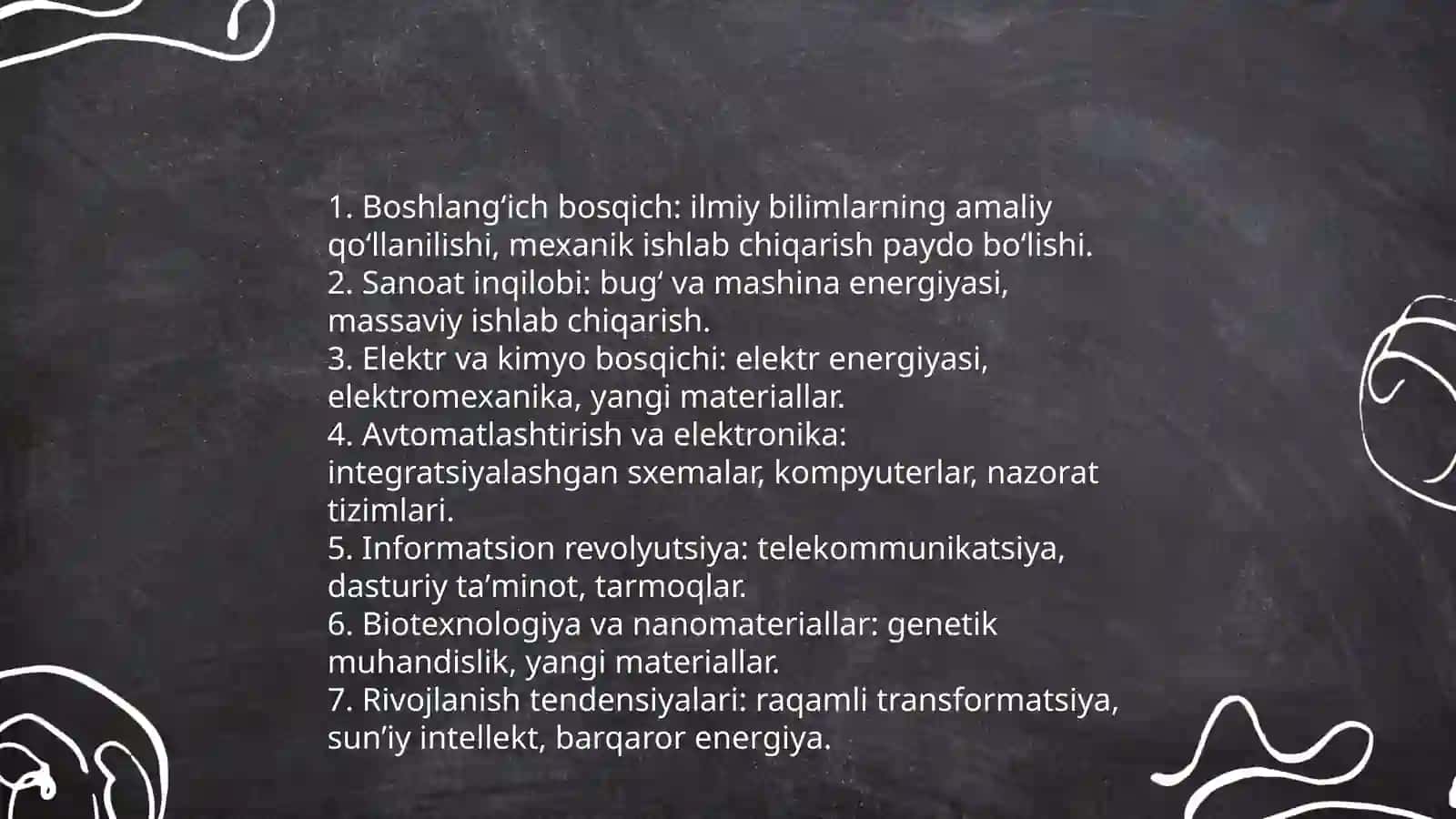 Ilmiy texnika revolyutsiyaning mazmuni 4