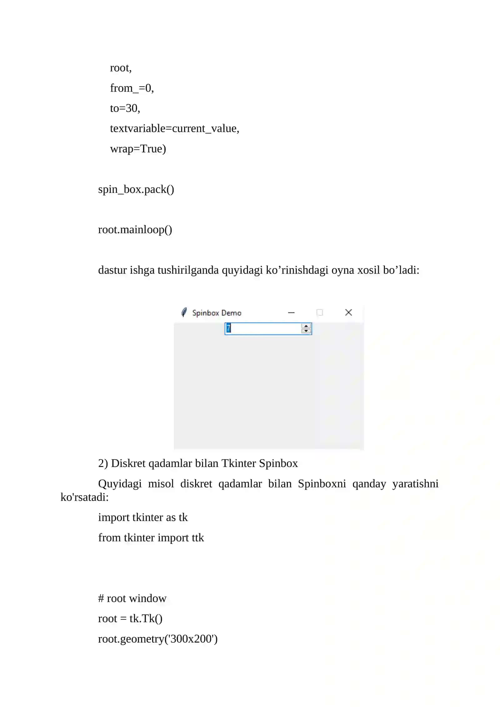 Tkinter Spinbox 4