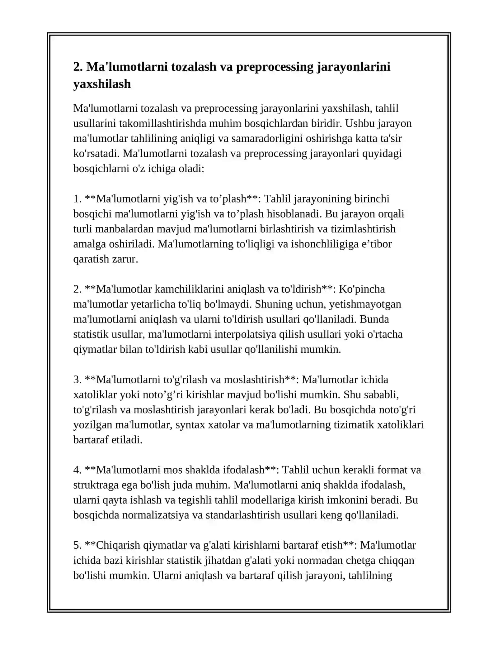 TAHLIL USULLARINI TAKOMILLASHTIRISH USULLARI 4