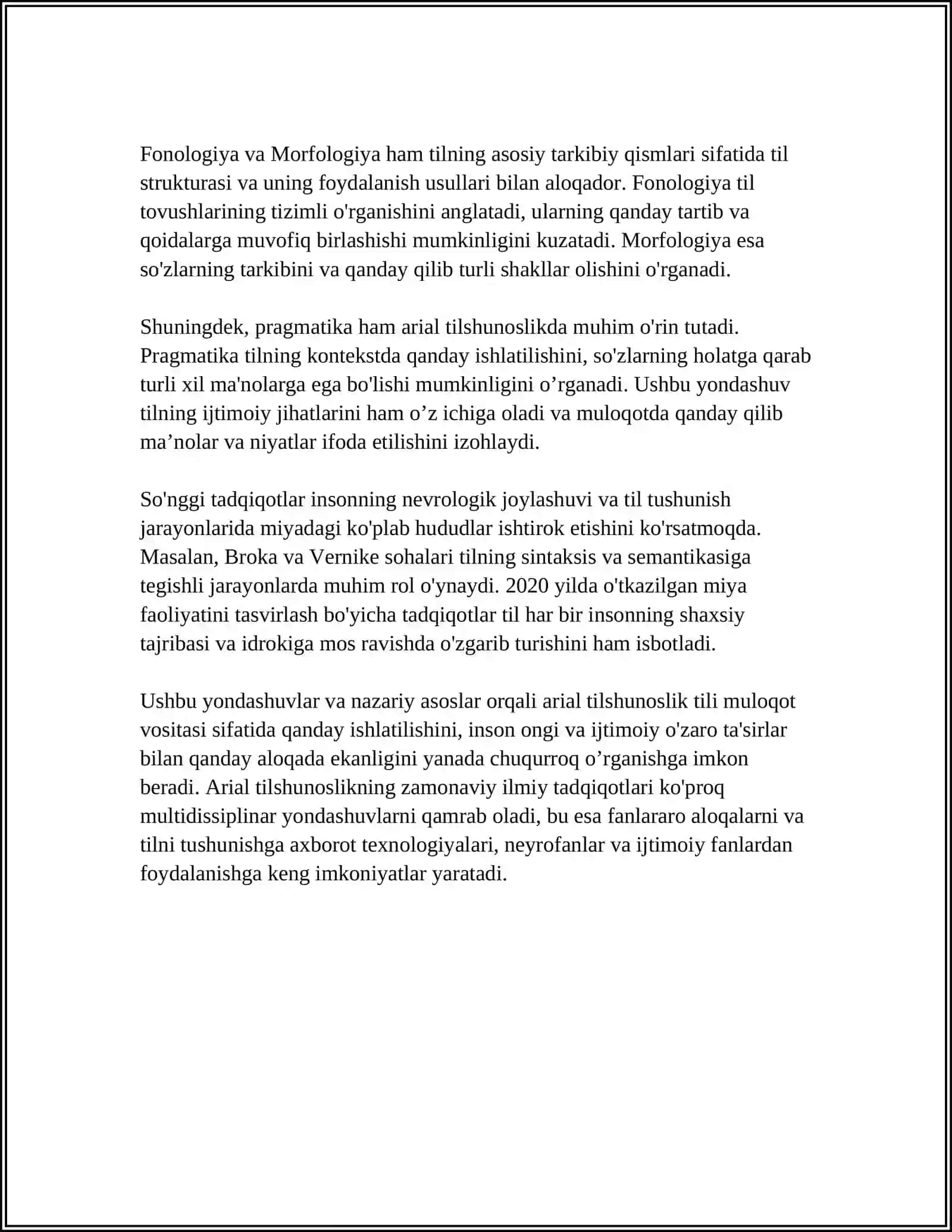 ARIAL TILSHUNOSLIK 4