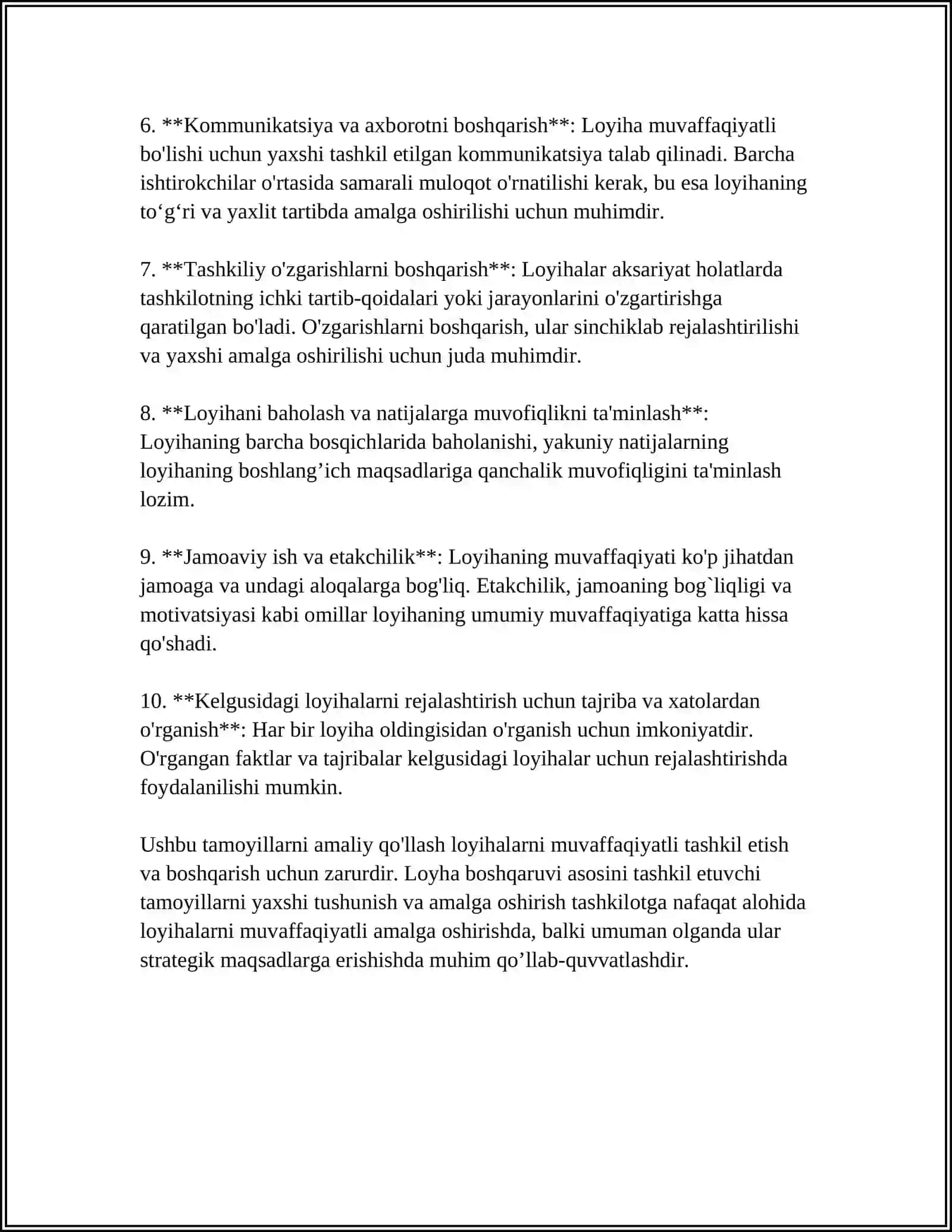 LOYHA BOSHQARUVIDA SIFAT TAMINOTI 4