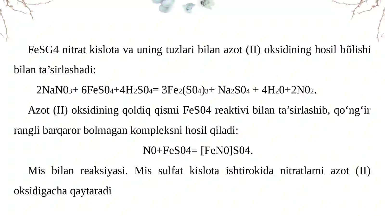 Analitik Kimyoda Anionlarning 3-Guruhi 4