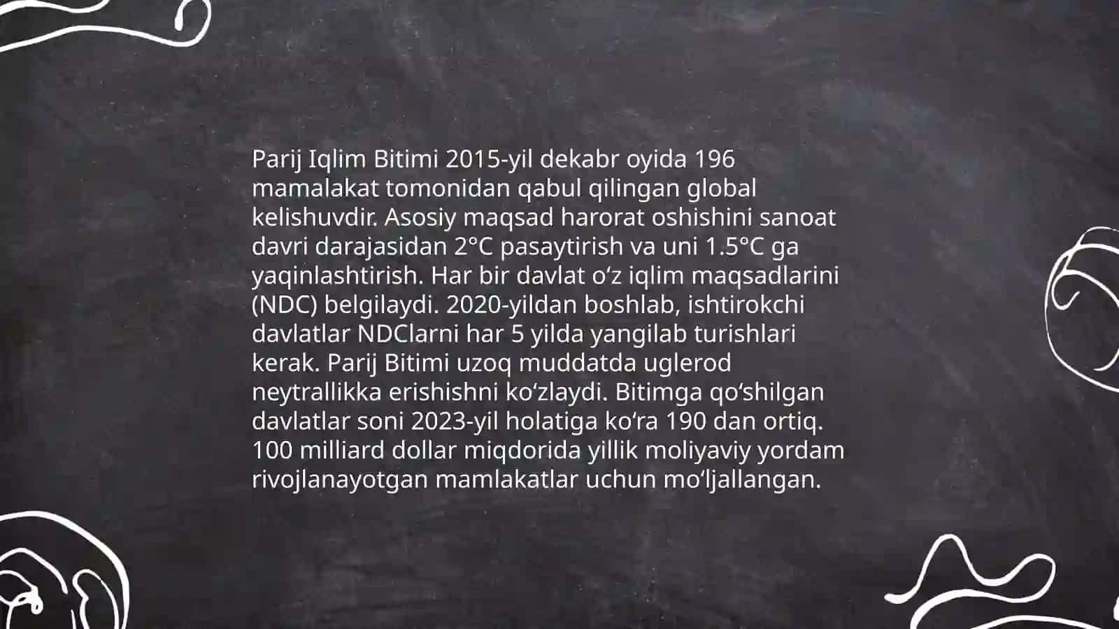 Yashil iqtisodiyotni rivojlantirishga qaratilgan xalqaro meyyoriy xujjatlar 4