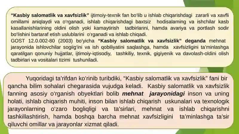 Faoliyat va uning xavfsizligi to‘g‘risida tushuncha. 4