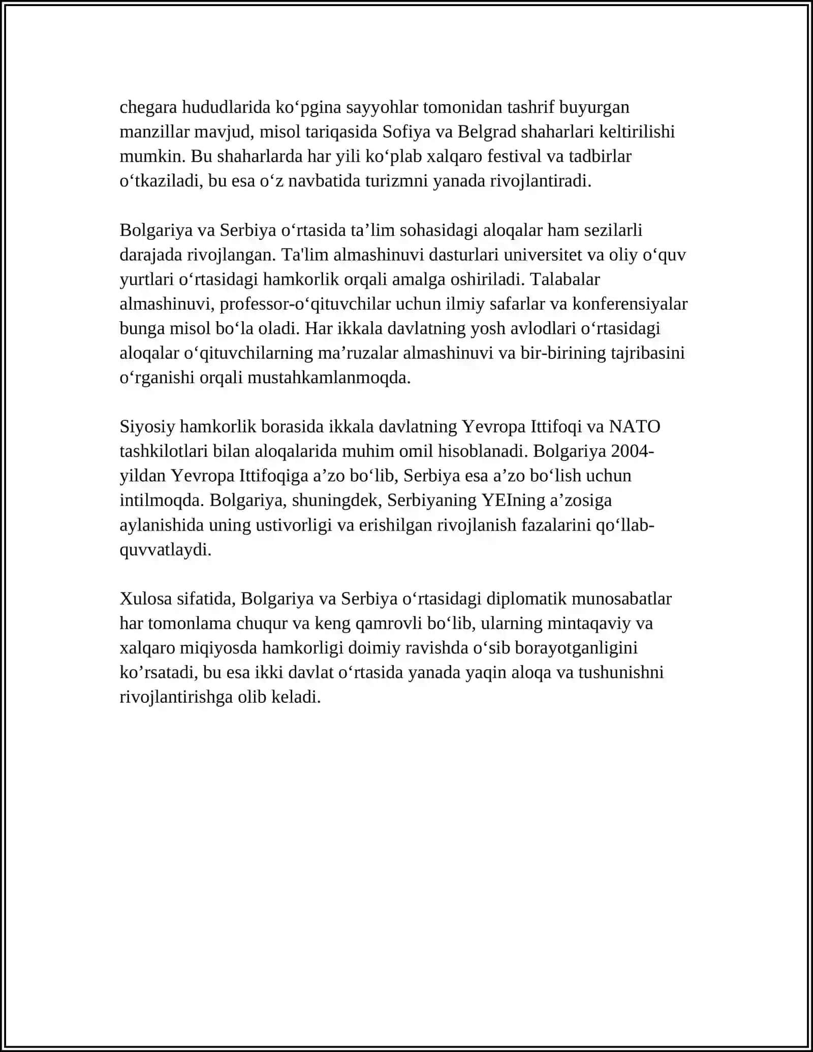 Bolgariya va Serbiya diplomatik munosabatlari 4