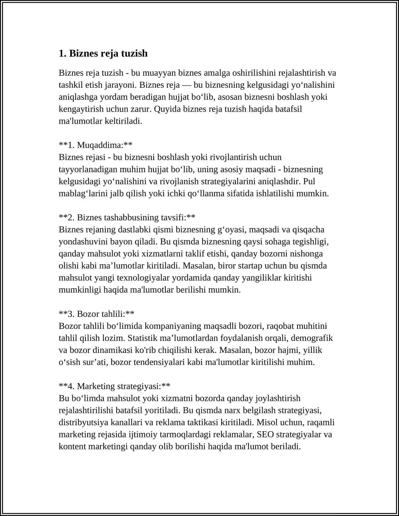 BIZNES VA TADBIRKORLIK. TADBIRKORLIK KAPITALI 4