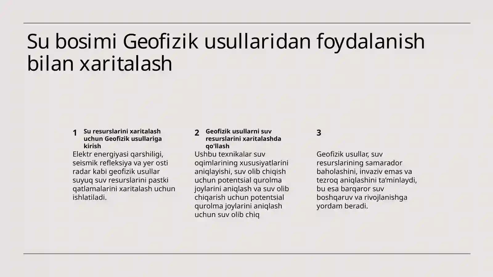 Turli geologik masalalarni yechishda geofizik usullarni komplekslash 4