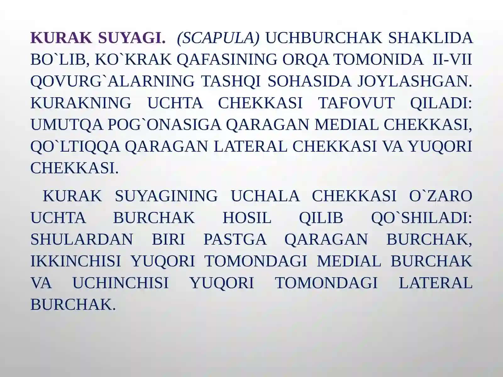 Osteologiya.Qo’l suyaklariningtuzilishi 4