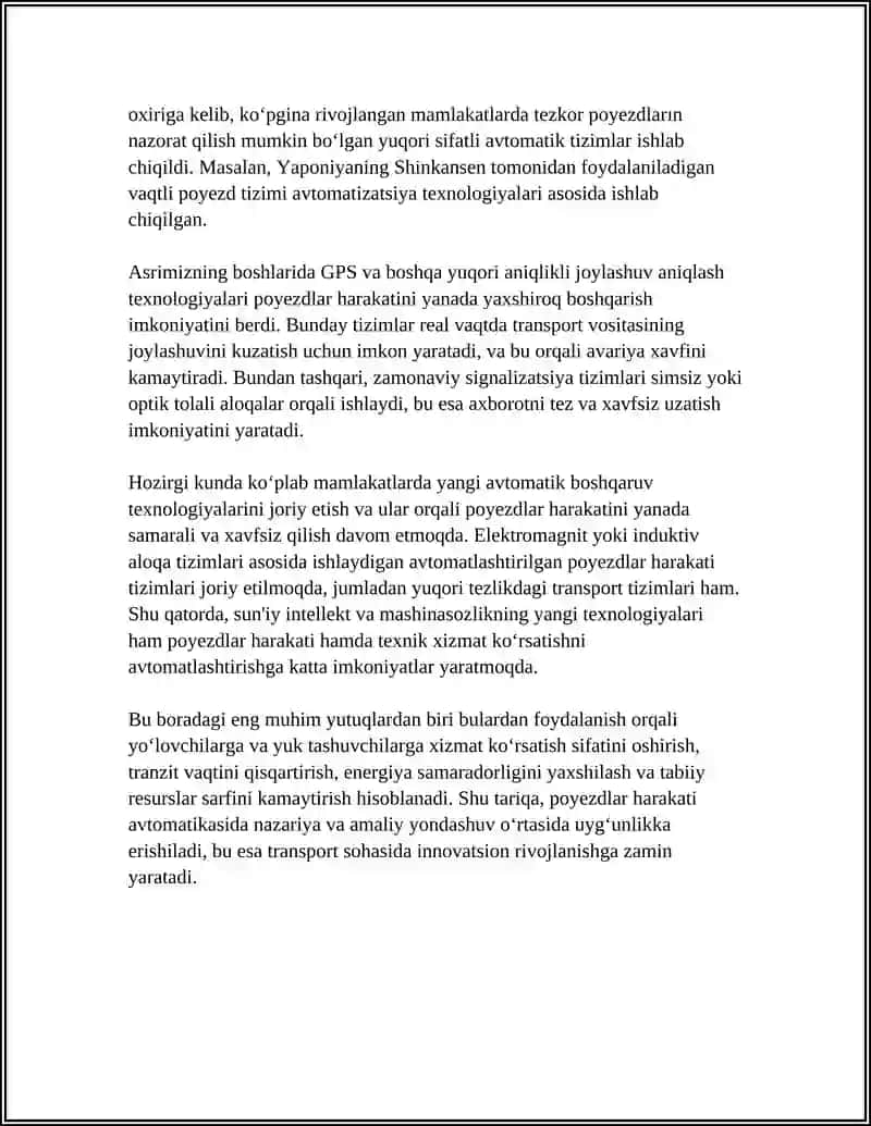 Poyezdlar harakati avtomatikasi 4
