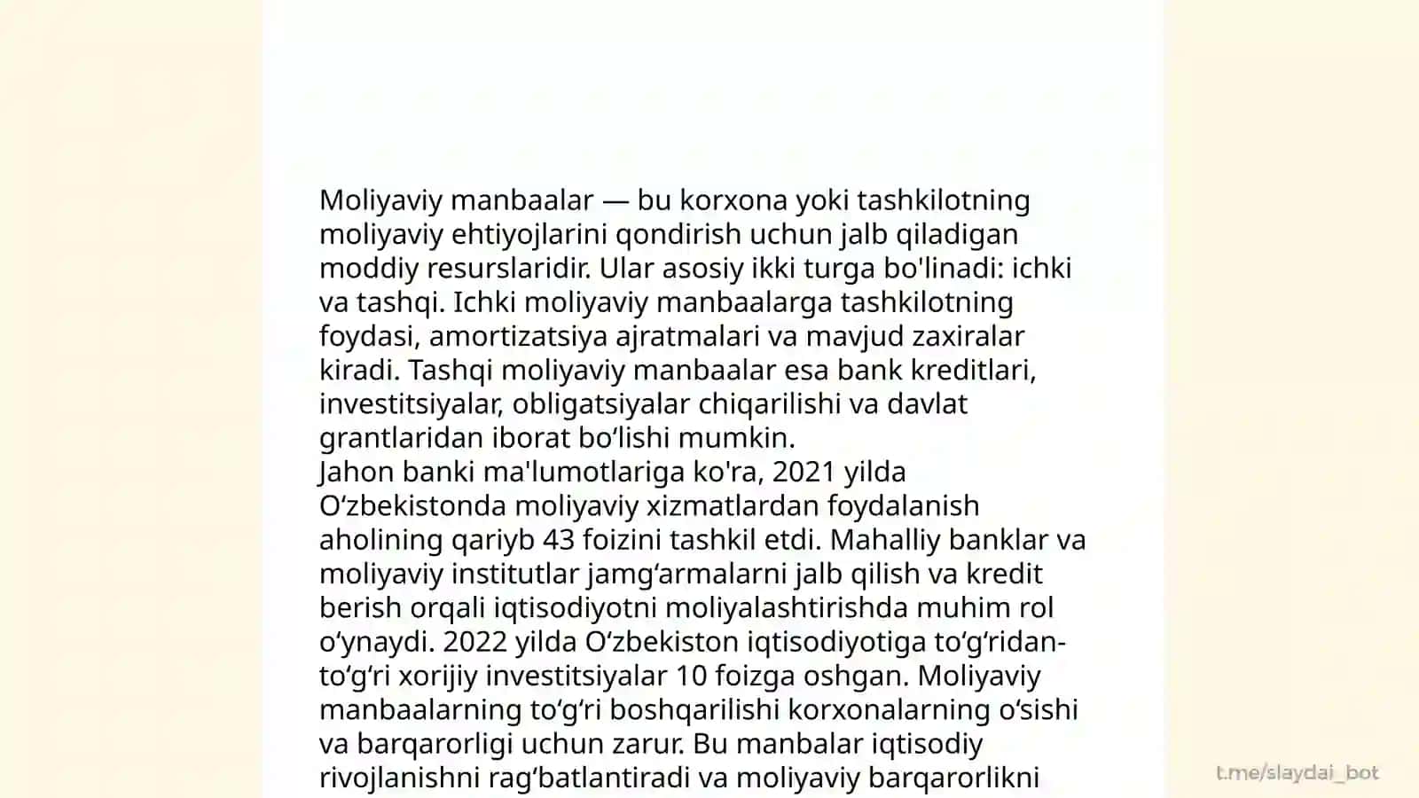 Tadbirkorlik kapitali VA tadbirkorlik faoliyati 4
