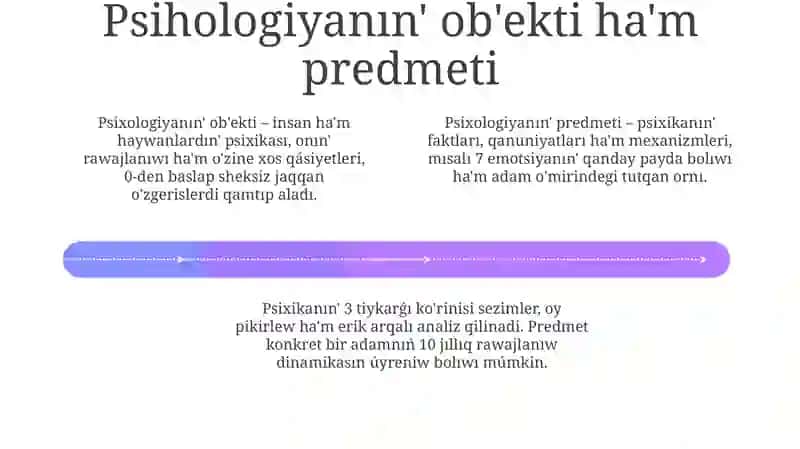 Psixologiya pániniň maqset haʼm waziypalari 4