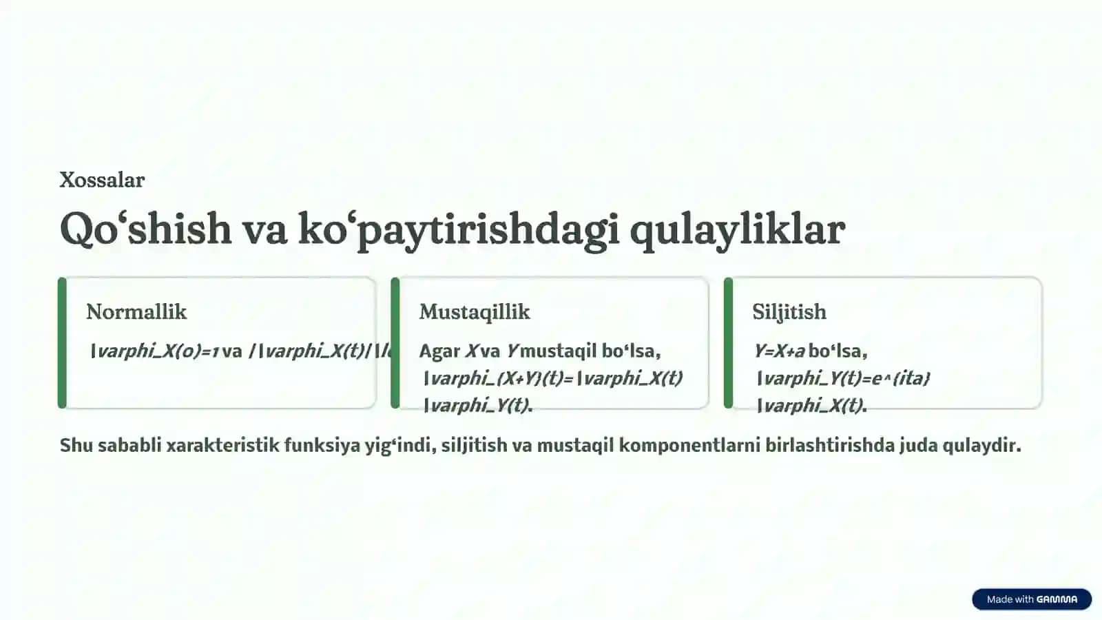 Xarakteristik funksiya va xossalari 4