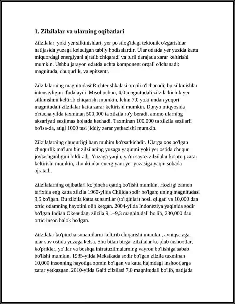 O‘ZBEKISTONDA BOʻLISHI MUMKIN BOʻLGAN TEXNOGEN XAVFLAR 4