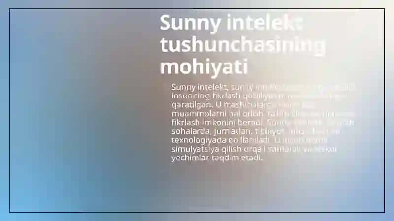 Sunny intelekt 4
