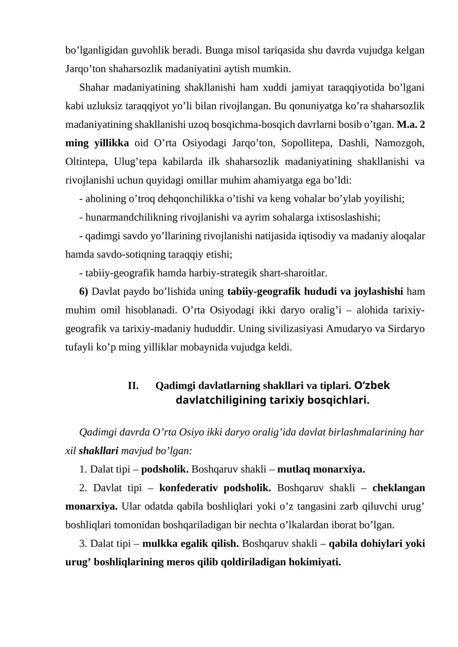 MARKAZIY OSIYO – JAHON SIVILIZATSIYASINING AJRALMAS QISMI 4